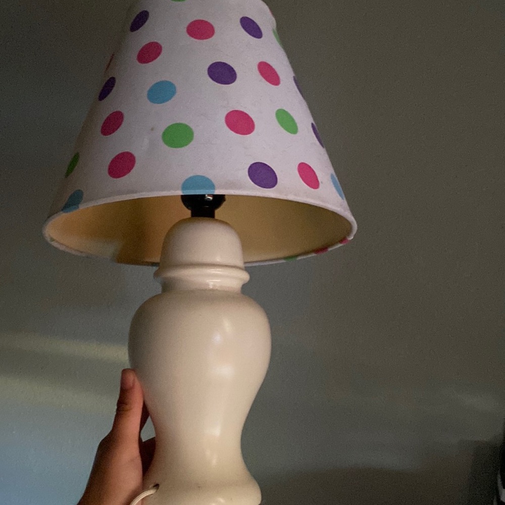 Polka dot lamp